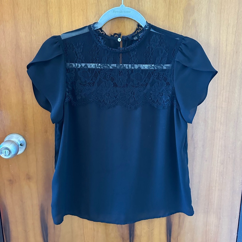 Zara XS black blouse